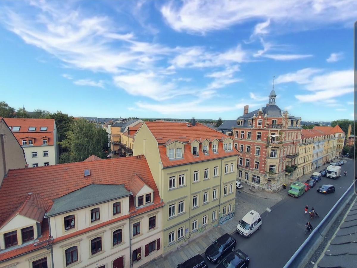 Neustadt-Aussicht - Grosse Wohnung Mit Balkon Dresda Exterior foto