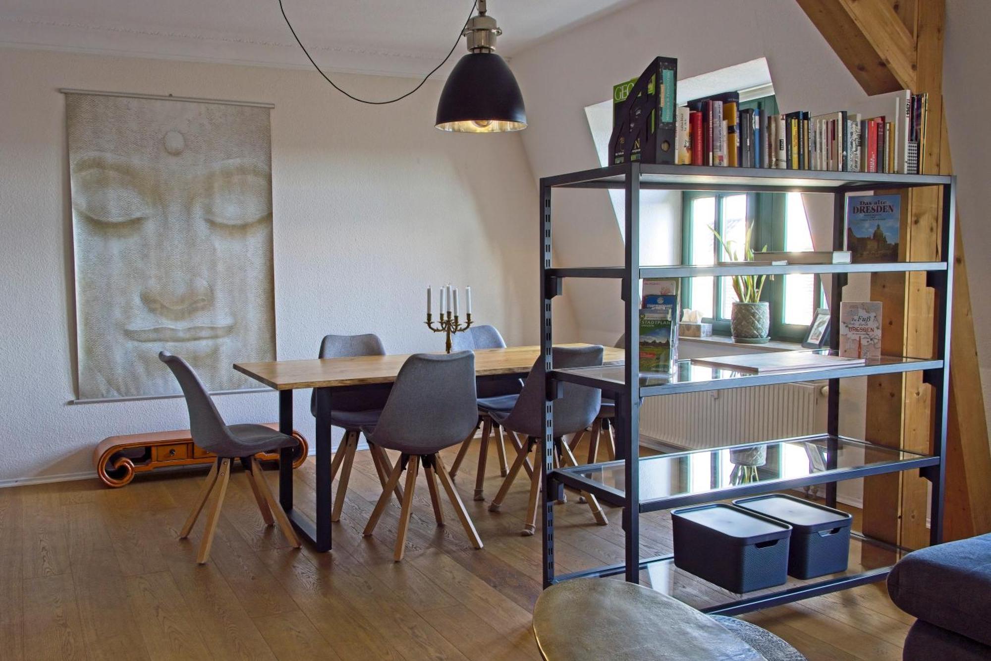 Neustadt-Aussicht - Grosse Wohnung Mit Balkon Dresda Exterior foto
